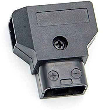 1PCS Black D-Tap Dtap Power Type B 2 Pin Male ABS DIY Socket Connector Plug for Anton Bauer Sony Camera V-mount Battery 30 x 29 x 10mm