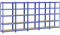 Yaheetech 5X Schwerlastregal 180 x 90 x 45 cm Steckregal Kellerregal Metall Regal Regalsystem Traglast bis 265 kg pro Fachboden