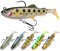 TRUSCEND Angelköder für Barsch, Forelle, Jighead, Paddelschwanz, Schwimmköder, weiche Angelköder, Süßwasser, Salzwasser, Jigging, Barsch, Angelausrüstung, Geschenke für Männer