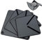 Selens Lot de 4 housses de protection en néoprène pour appareil photo reflex numérique, objectif, protection contre les chocs, accessoires de studio photo, Noir , Minimaliste