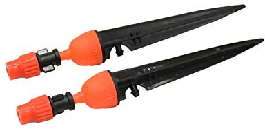 Manguera de jardín Conexión rápida 2 Funciones de riego por goteo naranja regadera del agua de riego de jardín de 1/4 pulgada de manguera 50 Piezas (Color : Orange)