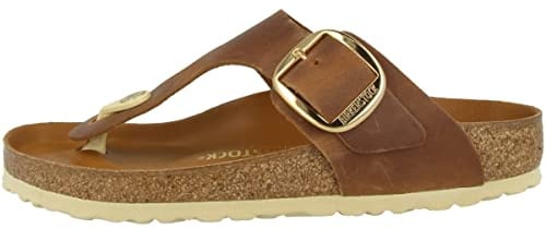 Birkenstock GIZEH Unisex-Kinder Zehentrenner Sandalen, Cognac 1018785, 42 EU Stretta