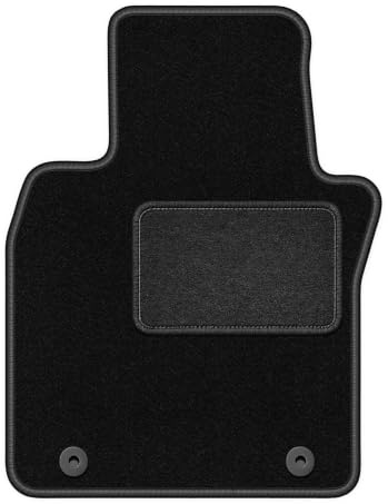 Velours-Fahrermatte passend für Mazda 3 IV 2019-, Schwarz, LUX, passgenau | passend für Schrägheck/Limousine; Velours-Teppich (Polypropylen), ca. 6,5 mm; rutschfest, runde Befestigungen (Typ VLV)