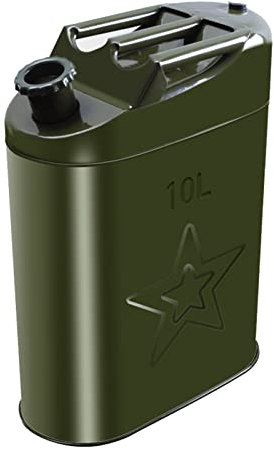 BHBXZZDB Bidon Gasolina, Bidón para carburante/Garrafa Metal Gasolina/Diesel 5/10/15/20/25/30L, Incluye guía de Aceite y Guantes