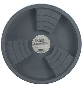 KLOSEKAKA66 Support à roulettes pour Pot De Fleurs Soucoupe avec Roues, Rond Plateau Roulant pour Intérieur à Extérieur Premium Chariot de Transport (Diameter 34.8 cm,Gray)