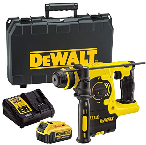 DeWalt DCH253N 18V XR Li-ion SDS + Rotary Hammer Drill with 1 x 4.0Ah Battery & Charger in Case