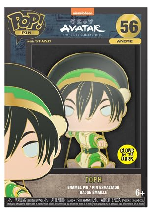 Funko NICKELODEON: TOPH - Aang - Avatar: The Last Airbender Emaille-Nadeln - Niedliche Brosche Zum Sammeln - Für Rucksäcke & Taschen - Geschenkidee - Offizielle Handelswaren - Anime Fans