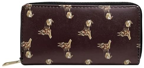 GFM® Damen-Geldbörse mit Mohnblumen-Motiv, Prs-gs-german Shepperd, S, Modern
