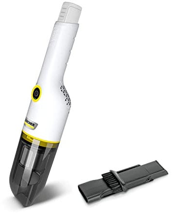 Kärcher Aspiradora de Mano CVH 2-4 a batería, compacta para Uso rápido, Capacidad depósito: 0,15 l, Peso: 0,59 kg, Incl. Boquilla para Ranuras 2 en 1
