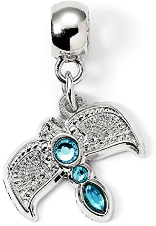 Carat Shop Charm, Tiara, versilbert, offizielles Harry Potter, ca. 35 mm, versilbert, Glas, Approx. 35mm, Silber, Glas