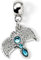Carat Shop Charm, Tiara, versilbert, offizielles Harry Potter, ca. 35 mm, versilbert, Glas, Approx. 35mm, Silber, Glas