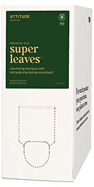ATTITUDE Volumizing Hair Shampoo with Essential Oils, EWG Verified, Plant and Mineral-Based Ingredients, Vegan Beauty Products, Petitgrain and Jasmine, Bulk Refill, 2 Liters