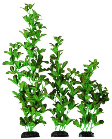 Fish Tank Plants Aquarium Ludwigia Decorations Green, Large Plastic Plants For Fish Tank Decorations and Plant Decoration Decor (50cm Green Silk)