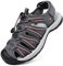 Unitysow Sandales de Randonnée Femme Été Nu-Pieds Sport D'extérieur Bout Fermé Marche Trekking, Gris Rose, Taille 39