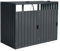 Home Deluxe - Mülltonnenbox CUBO - Platz für 2 x 240 Liter Mülltonnen, Farbe: Anthrazit, Witterungsbeständig inklusive Schloss und Schlüssel I Mülltonnenbox Gartenbox