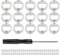 GNAUMORE Ouvre-Bouteille avec des Vis,Ensembles D'inserts de Décapsuleur,Ouvre-Bouteille Insert Kit,Ouvre Décapsuleur en Métal,Vis Ouvre-Bouteille Insert Kit,Decapsuleur Ronds Ouvre-Bouteille,15PC