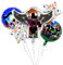 5 PCS Party Folienballons, Roboter Geburtstagsdekorationen Party Gunst für Jungen Mädchen Kinder Spiel Themenparty