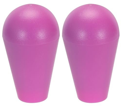 sourcing map Ellipse Oval Joystick Head Rocker Ball Top Handle Arcade Game DIY Parts Replacement Purple 2Pcs