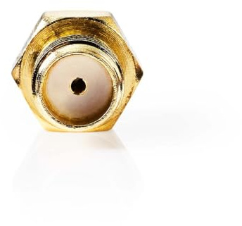 NEDIS SMA Adapter - SMA-Buchse Reverse Polarity - SMA-Buchse - Vergoldet - 50 Ohm - Gerade - Kupfer - Gold - 2 Stück - Box