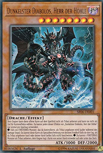 SR06-DE001 - Dunkelster Diabolos, Herr der Höhle - Ultra Rare - Deutsch - Structure Deck: Lair of Darkness - mit LMS Trading Fieldcenter-Karte Yugioh