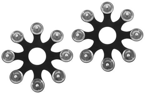 VICASKY 2stücke Cymbal Tambourine Drum Hihat Zubehör Für Schlagzeug Praktische Hihat Glocken Für Musikliebhaber Für Anfänger Und Profis Hochwertige Verarbeitung Und Gute Details
