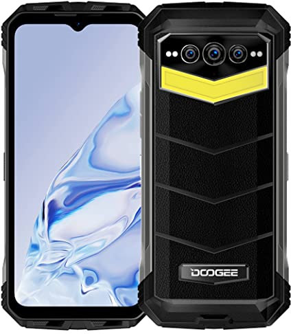 DOOGEE S100P Outdoor Smartphone, 22000mAh Batterie, 130 Lumen Campinglichter, 20GB+256GB, 6.58'' 120Hz FHD+, 108MP Kamera(20MP Nachtsicht), Android 12 Wasserdichtes Handy ohne Vertrag, NFC Schwarz