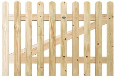 Premier Garden Supplies Made-To-Measure Wooden Picket Pale Pedestrian Garden Gate Height Size upto 3ft (90cm) by Widths between 4.5ft (121cm) to 4.5ft (135cm)