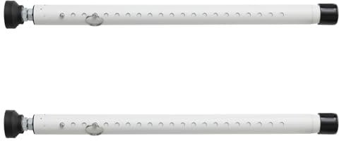 Starbover 2 barras de seguridad para puerta corredera, color blanco, 1,2 m