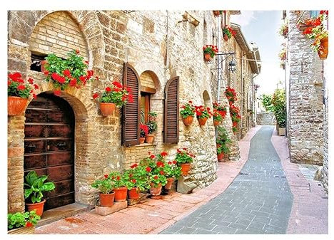 KunstLoft Tapete 'Italienische Provinz' 100x70cm Fototapete modern