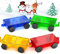 Magnetic Tiles Cars 4pcs Magnetic Construction Set: Cars, Trucks for Kids Age 3+, Stacking Blocks Toys Gifts for Boys & Girls
