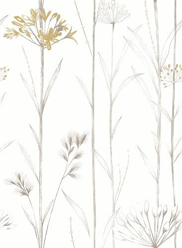 myforHD Selbstklebend Tapete Wandpapier Blume Blatt Selbstklebende Folie 44cmX600cm Dekorfolie Möbelfolie Klebefolie PVC Vinyl Wandaufkleber