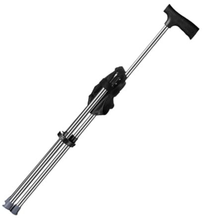 Sharplace Trekkingstock mit Sitz, klappbarer Gehstock, Stuhl, rutschfeste Füße, unterstützt tragbarer Hocker für Bergsteigen, Strand, Reisen, Senioren, 61 x 30 cm