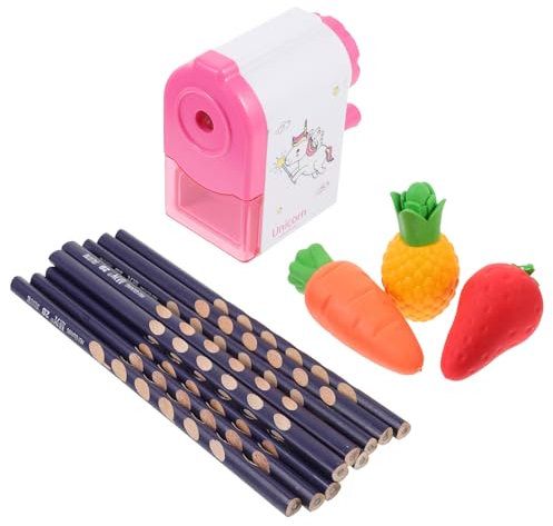 DRESSOOS Bleistiften Zum Radieren Gespitzte Schülerbleistifte Holzbleistifte Mit Cartoon-radiergummi Graphitstifte Zum Skizzieren Und Schreiben Praktische Lernhilfen Für Kindergarten Und