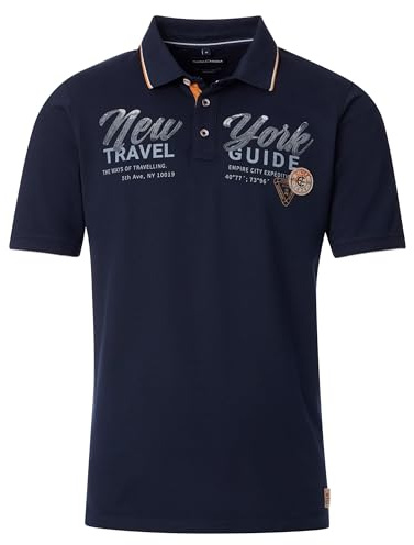 CASAMODA Polo-Shirt Uni Blau 3XL