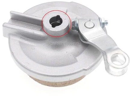 ZHHYGMD Zubehör für Motorräder 1 Stück Trommelbremsbacken vorne oder hinten, 10 Zoll, für H/ub 12 Zoll Felge, für 50-125 cc SSR CRF50 für S/G Dirt Pit Bike Hohe Leistung(Front)