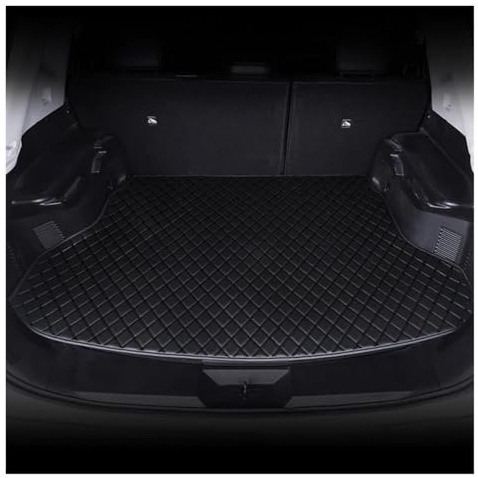 UAGFDFF Auto Kofferraummatte Für Kia Für Sportage 2014-2017 Kunstleder-Kofferraummatte, hintere Kofferraumschutzmatte, Autoinnenausstattung(Schwarz)