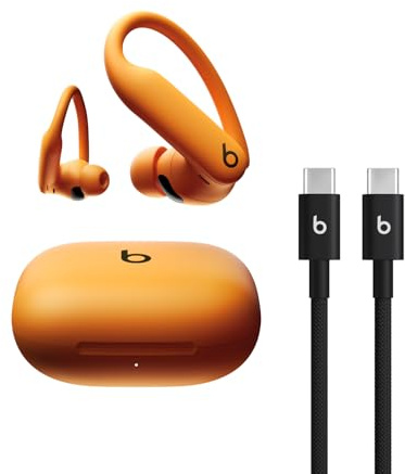 Beats Powerbeats Pro 2 - Electric Orange with USB-C Charging Cable (1.5m)