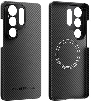 FREEWELL Pro Filmmaker Hülle für Samsung S26 Ultra | Magnetfilter & 17 mm Objektivhalterung, Kevlar Armor 5 × stärker als Stahl, Schwarz