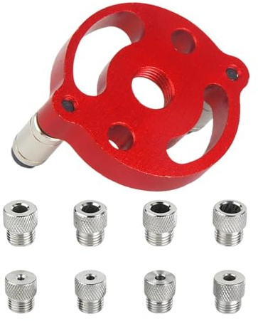 Drilling Guide for Straight Holes, Hand Held Metal Portable Guide | Drilling Jig, for Cross-Grooving Edges Cutting Deburring Carpentry Workshop Home