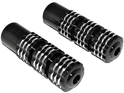 Repose Pied Replay Pilote Rond Molete Alu Noir Pour PEUGEOT 103-MBK 51 (Paire)