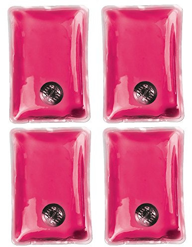 Taschenwärmer nach ISO 13485 Handwärmer Heat Pads Fingerwärmer Wiederverwendbare Gel - Pads Thermopads in vielen Ausführungen und Mengen von notrash2003® (Rosa - 4 Stück)