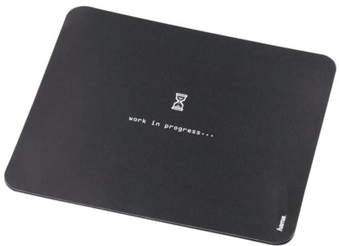 Hama Work in Progress Mauspad Grau (B x H x T) 220 x 1 x 180mm 54795 Schwarz