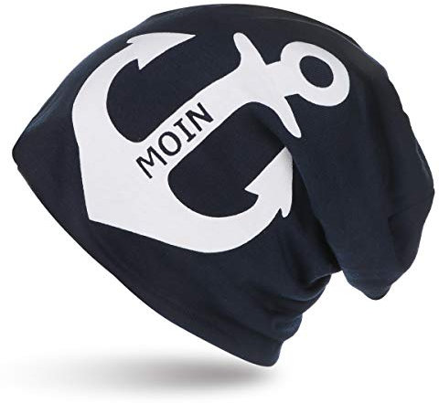 Sonia Originelli City-Beanie Moin Anker Mütze Maritim Farbe Marineblau