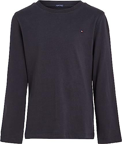 Tommy Hilfiger Jungen Langarmshirt Basic, Blau (Sky Captain), 14 Jahre