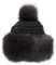 Soul Young Fellmütze Pelzmütze Damen mütze Wintermütze Faux Fuchs Pompom Pelz Warm Weich Stirnband Hut(Dunkel Grau)