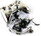 Carcasa cromada con botones completos, accesorios para mando inalámbrico Xbox 360 (plata)