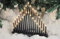 HomeZone Christmas Candle Bridge 33 Warm White Flameless Candles Pipe Christmas Window Decoration Or Table Decoration Low Voltage Mains Operated Festive Decor (BLACK)
