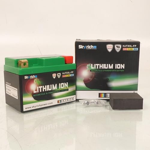 Batterie Lithium Skyrich pour Scooter Honda 100 Sj Bali Ex 1996 à 2000 YTX5L-BS HJTX5L-FP / 12V 1.6Ah Neuf