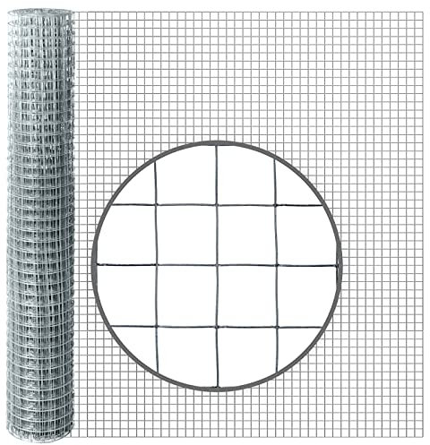 VOSS.farming 10m Volierendraht, Drahtgitter, Höhe 100cm - 19x19x0,75mm, verzinkt