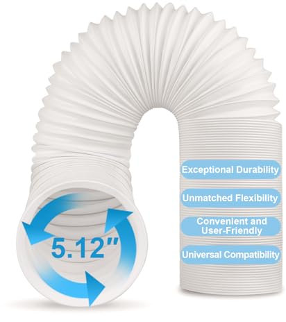 Air Conditioner Hose, Diameter 5.12/5.9 Air Conditioner Hose Extension for Air Conditioner Replacement Tubes, Air Conditioning Hose for Portable Air Conditioning Replacement Pipes(Φ-5.12/L -59)